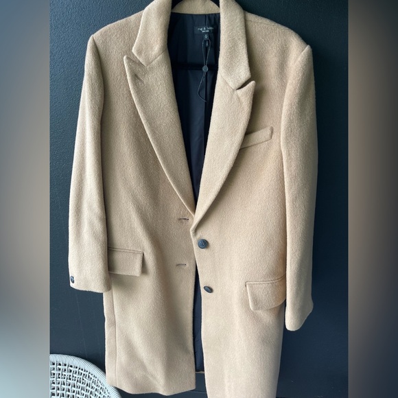 Rag & Bone |Wooster Wool Blend |Camel Coat Size 8 - Picture 5 of 16